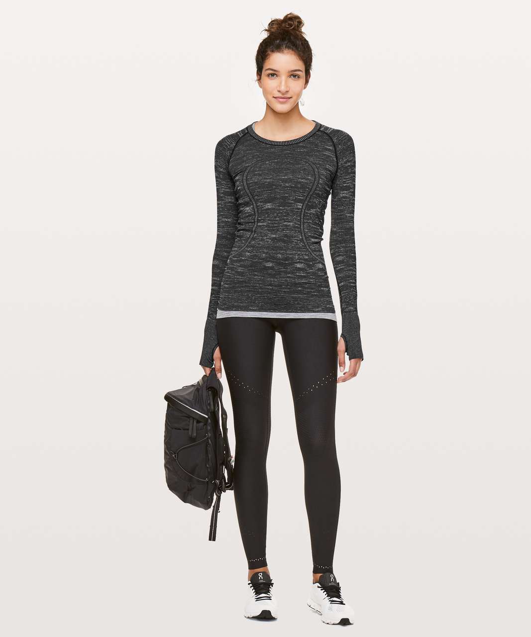 Lululemon Fresh In Mesh Long Sleeve - Midnight Navy - lulu fanatics