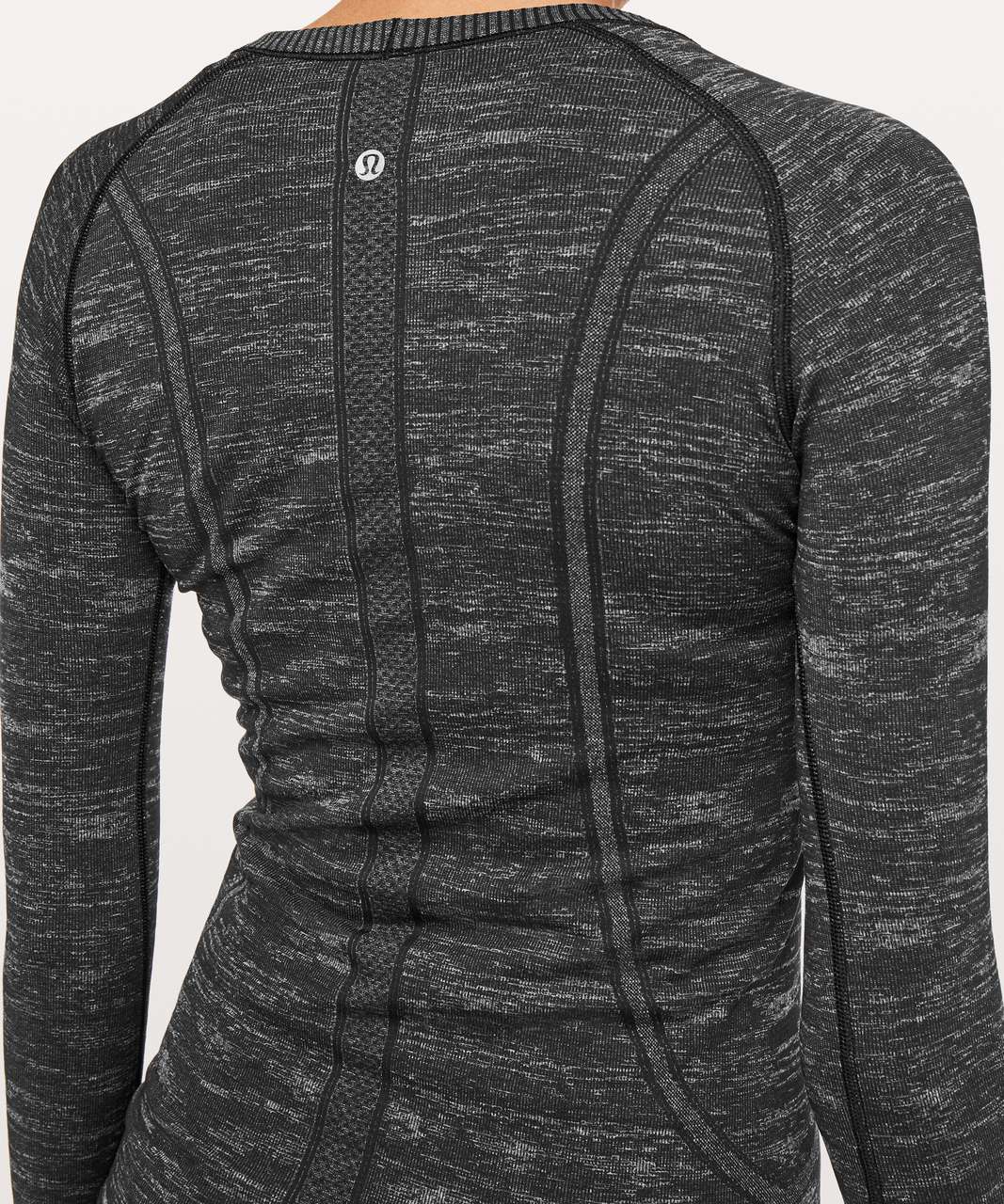 Lululemon Swiftly Tech Long Sleeve Crew - Black / White