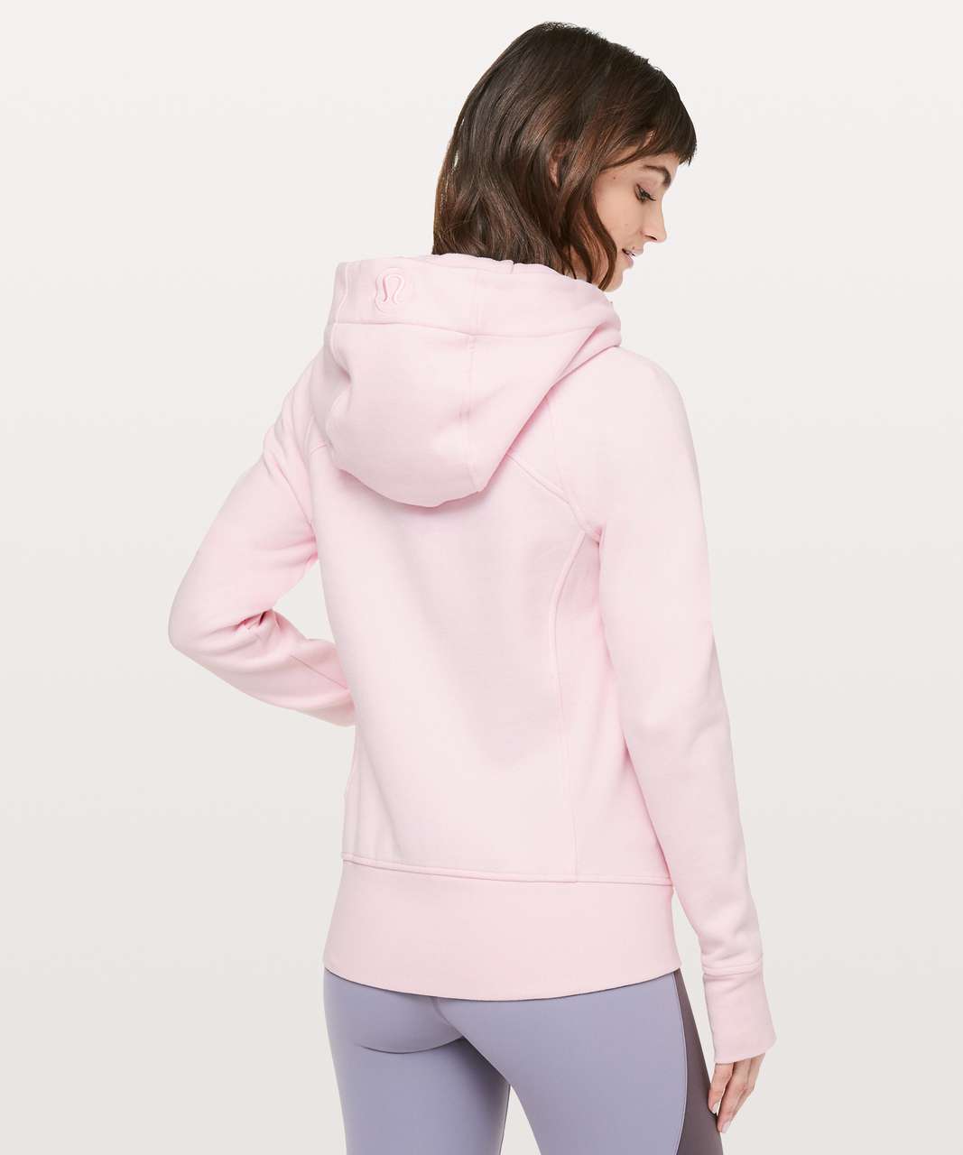 Lululemon Lululemon Scuba Hoodie Women's White Pink Striped Full Zip