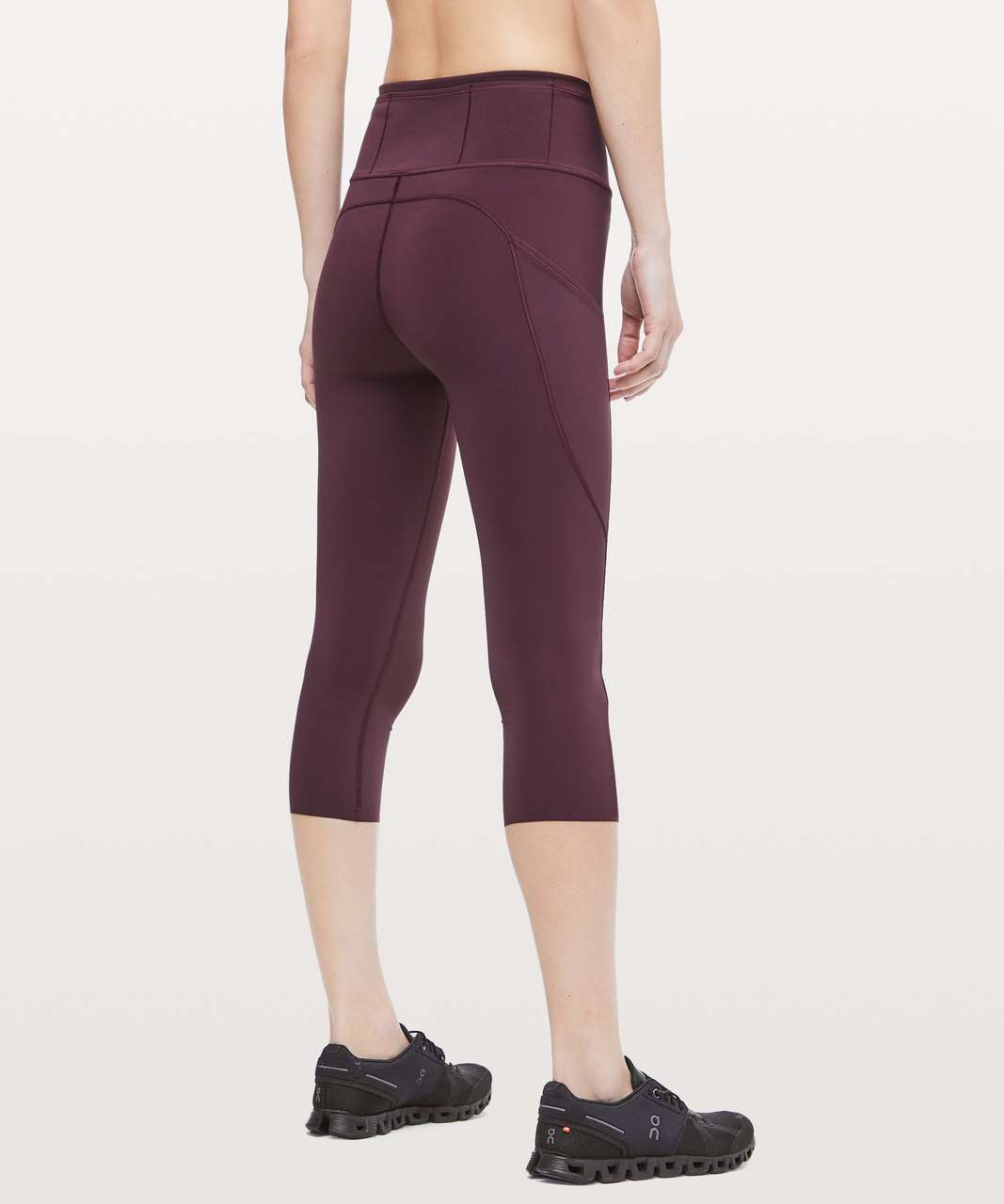 Lululemon Fast And Free nulux Crop II. Dark Olive. Size 6