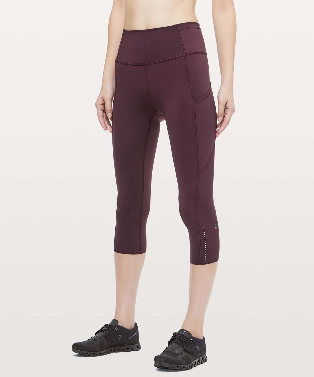 Lululemon Fast & Free Crop II *Nulux 19" - Dark Adobe