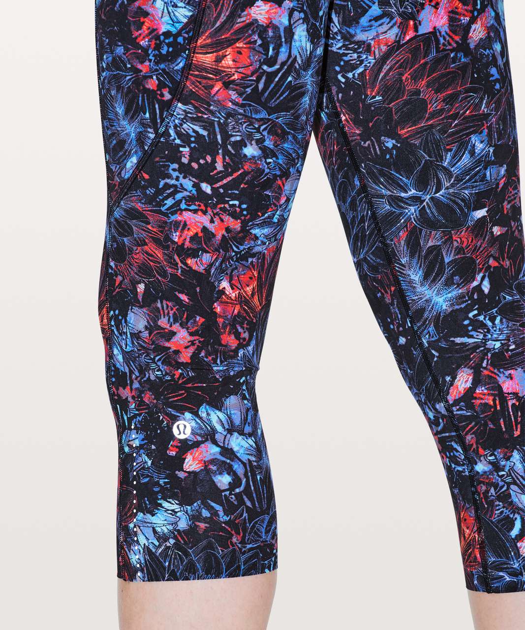 Lululemon Fast & Free Crop II *Nulux 19" - Neon Blossom Multi