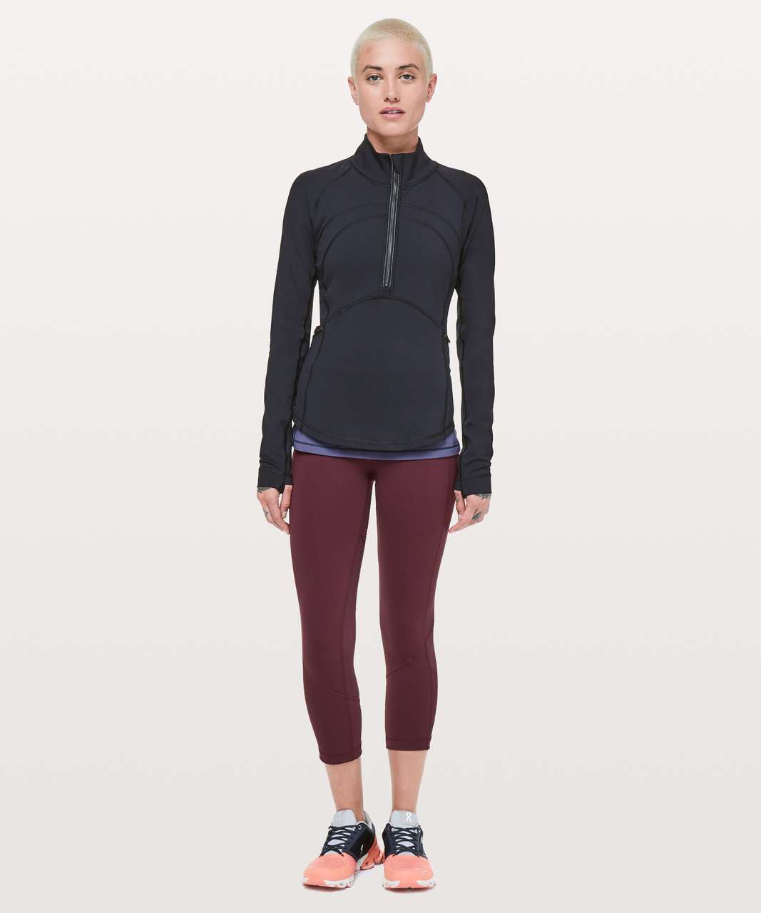 Lululemon Women's Pace Rival Crop 22 Leggings Ruby Wine Size 10 - $47 -  From Jessica