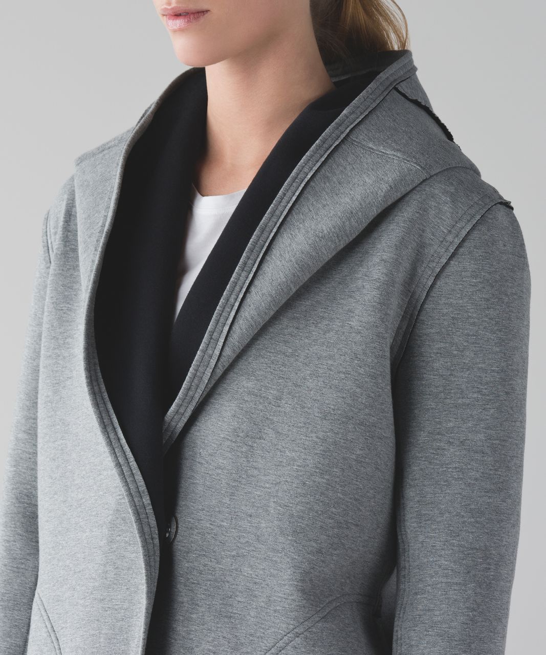 Lululemon &go When Youre Cold Wrap - Heathered Medium Grey / Black