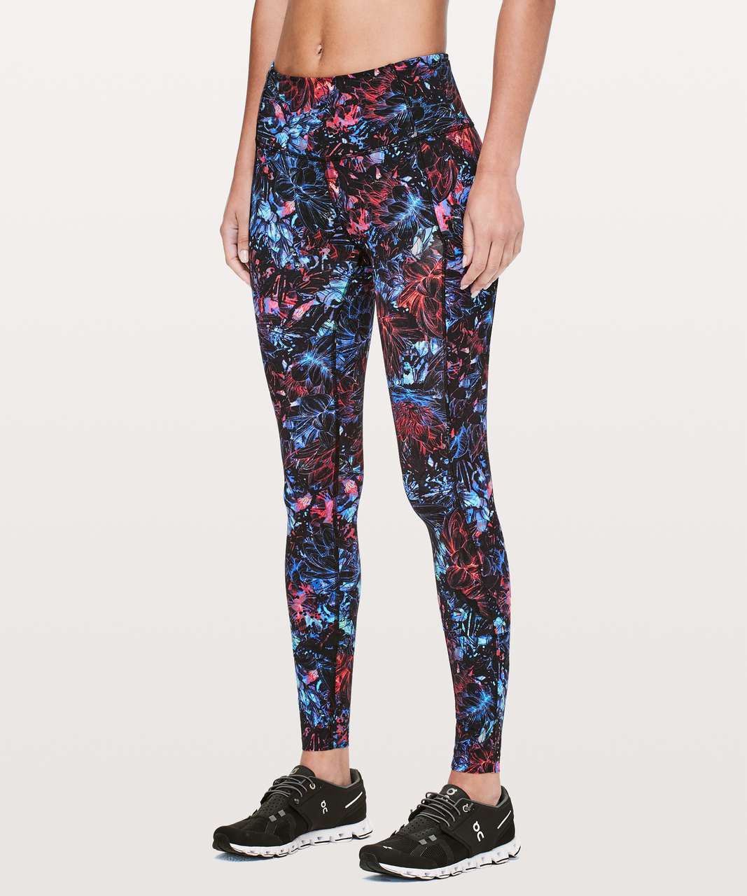 Lululemon Fast & Free Full Length Tight *Nulux 28" - Neon Blossom Multi