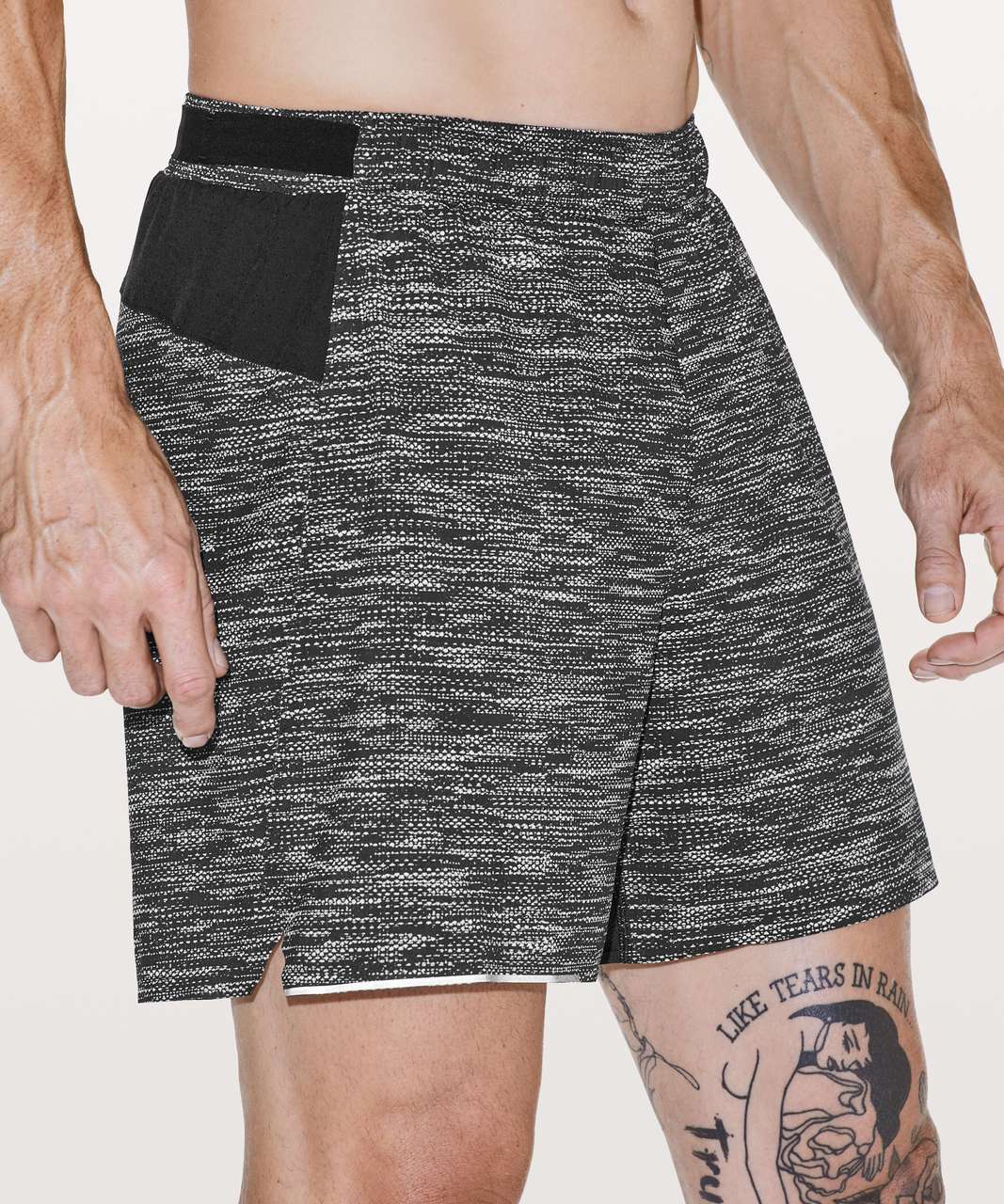 Lululemon Surge Short *6 Updated - All Court Texture White Black - lulu  fanatics