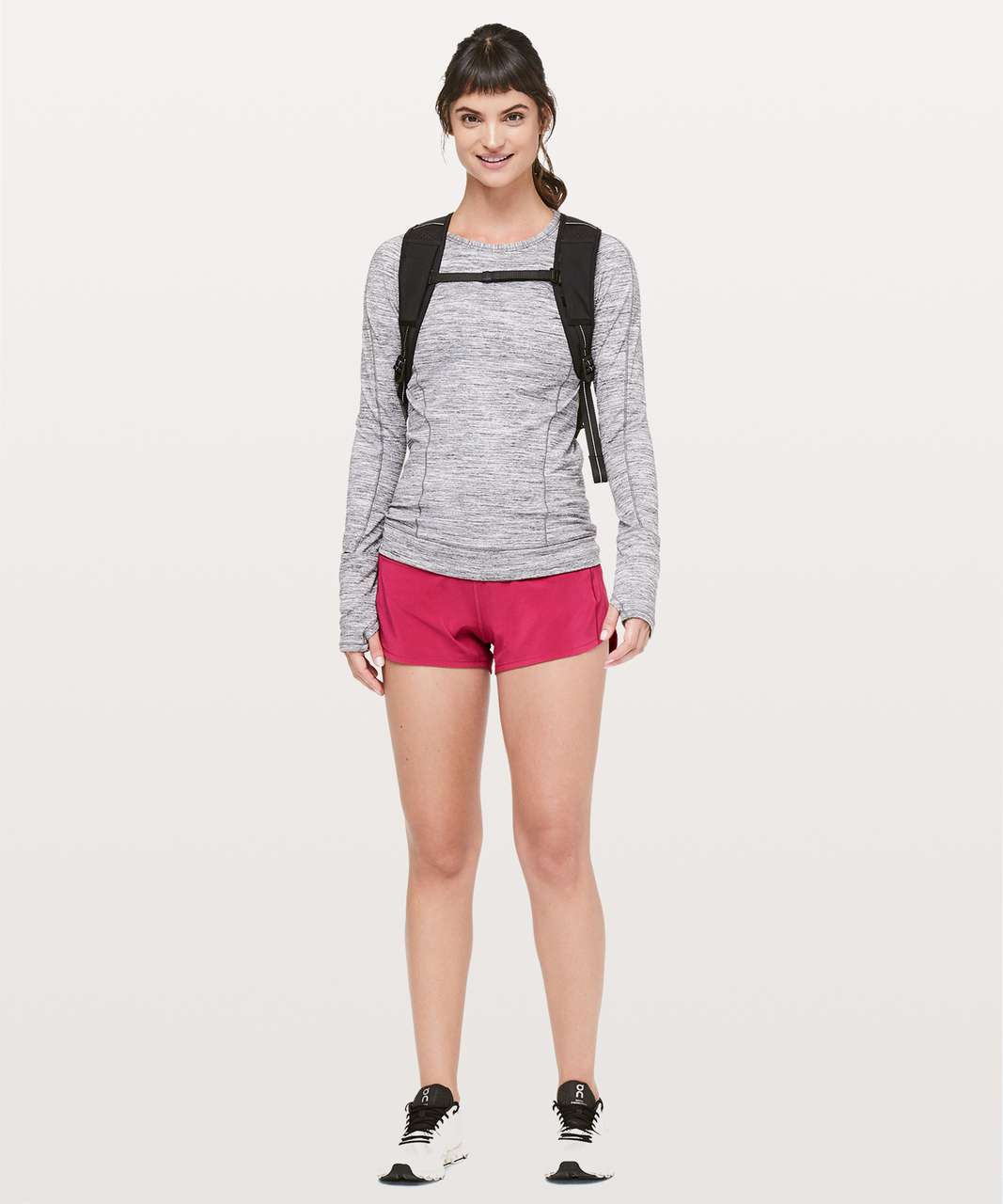 Lululemon Speed Up Short *2.5" - Violet Red / Neon Pink