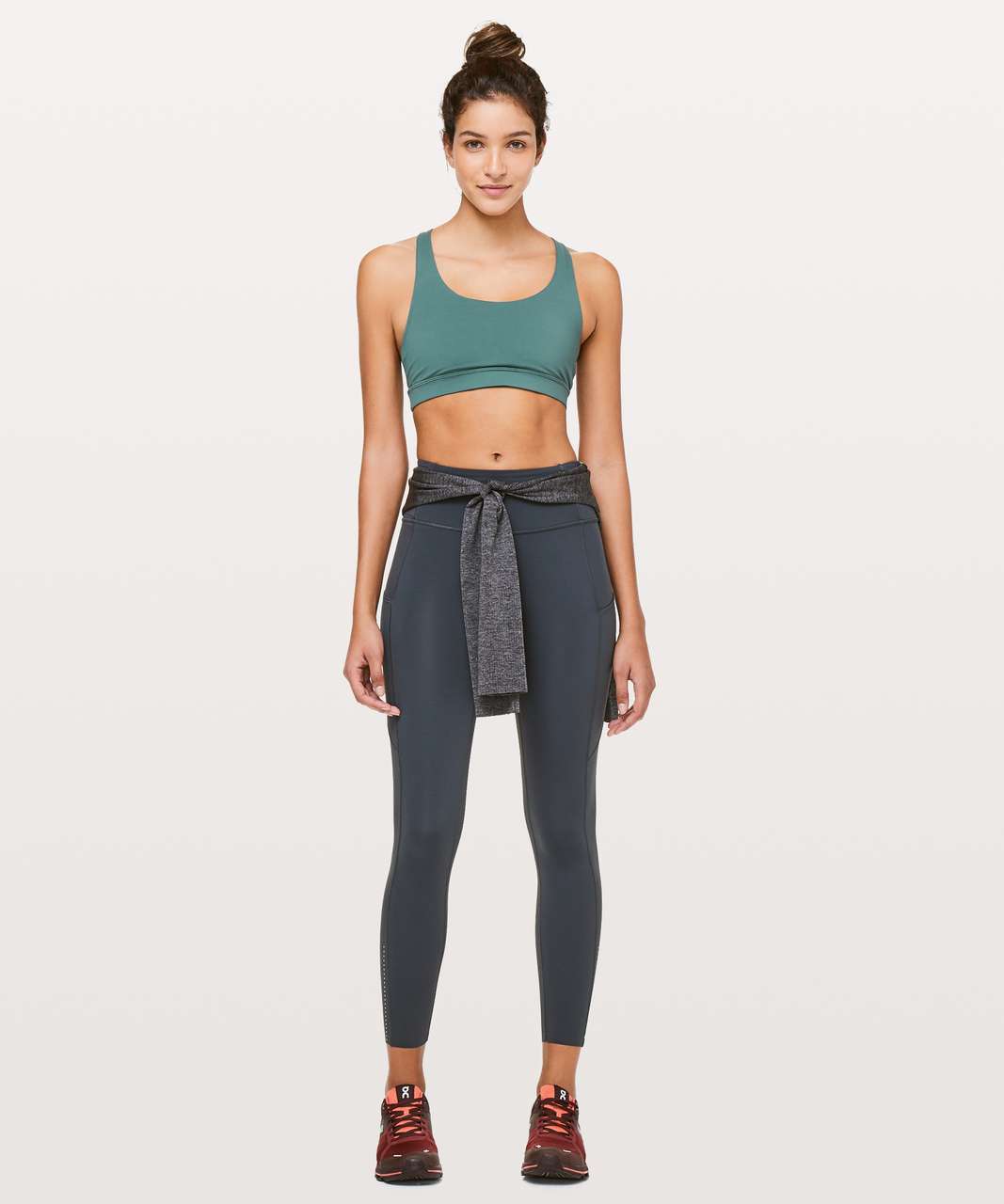 Lululemon Invigorate Bra - Green Smoke