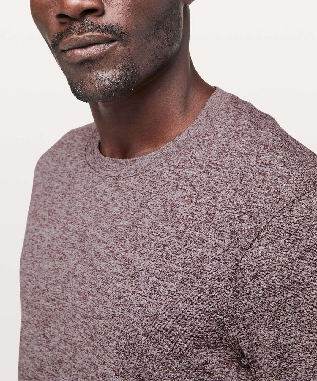 Lululemon Drysense Mesh Short Sleeve - Heathered Dark Adobe