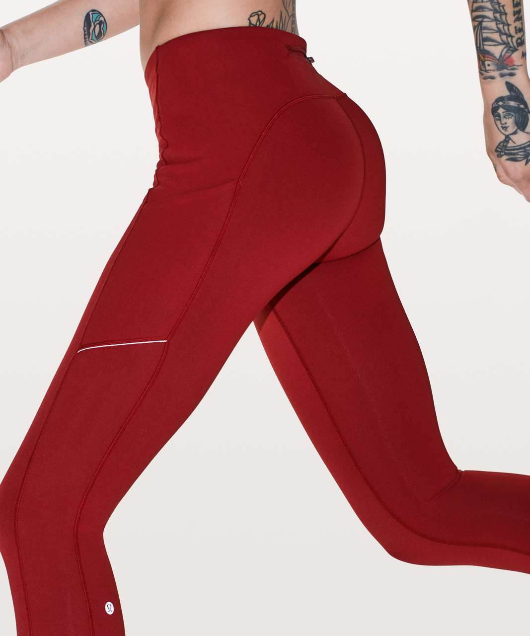 Lululemon Speed Up Crop *21" - Dark Sport Red