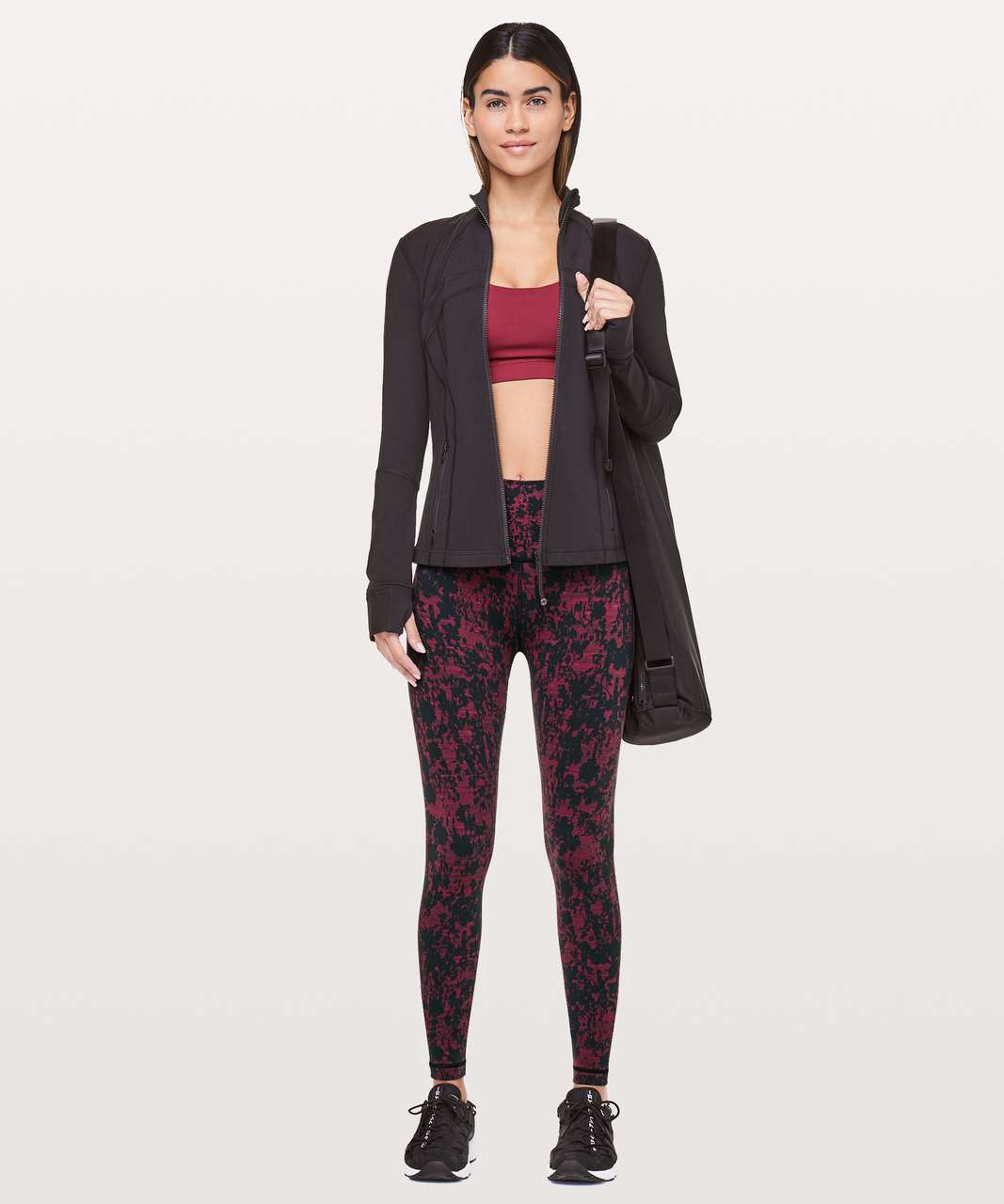 Lululemon Wunder Under High-Rise Tight *28 - Luon Variegated Knit Black  Heathered Black - lulu fanatics