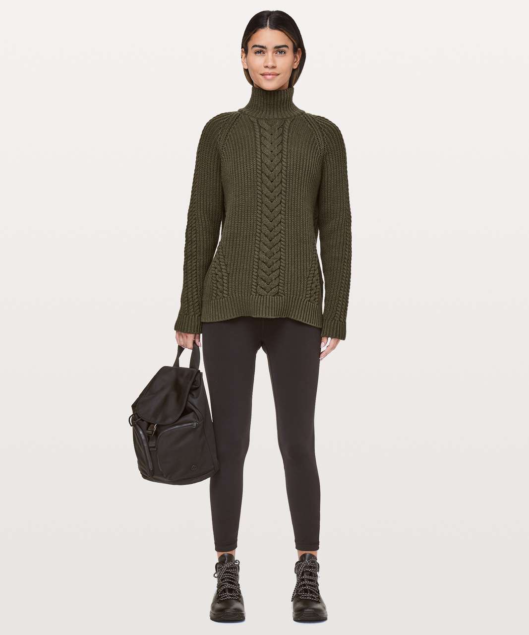 Lululemon Bring The Cozy Turtleneck - Dark Olive