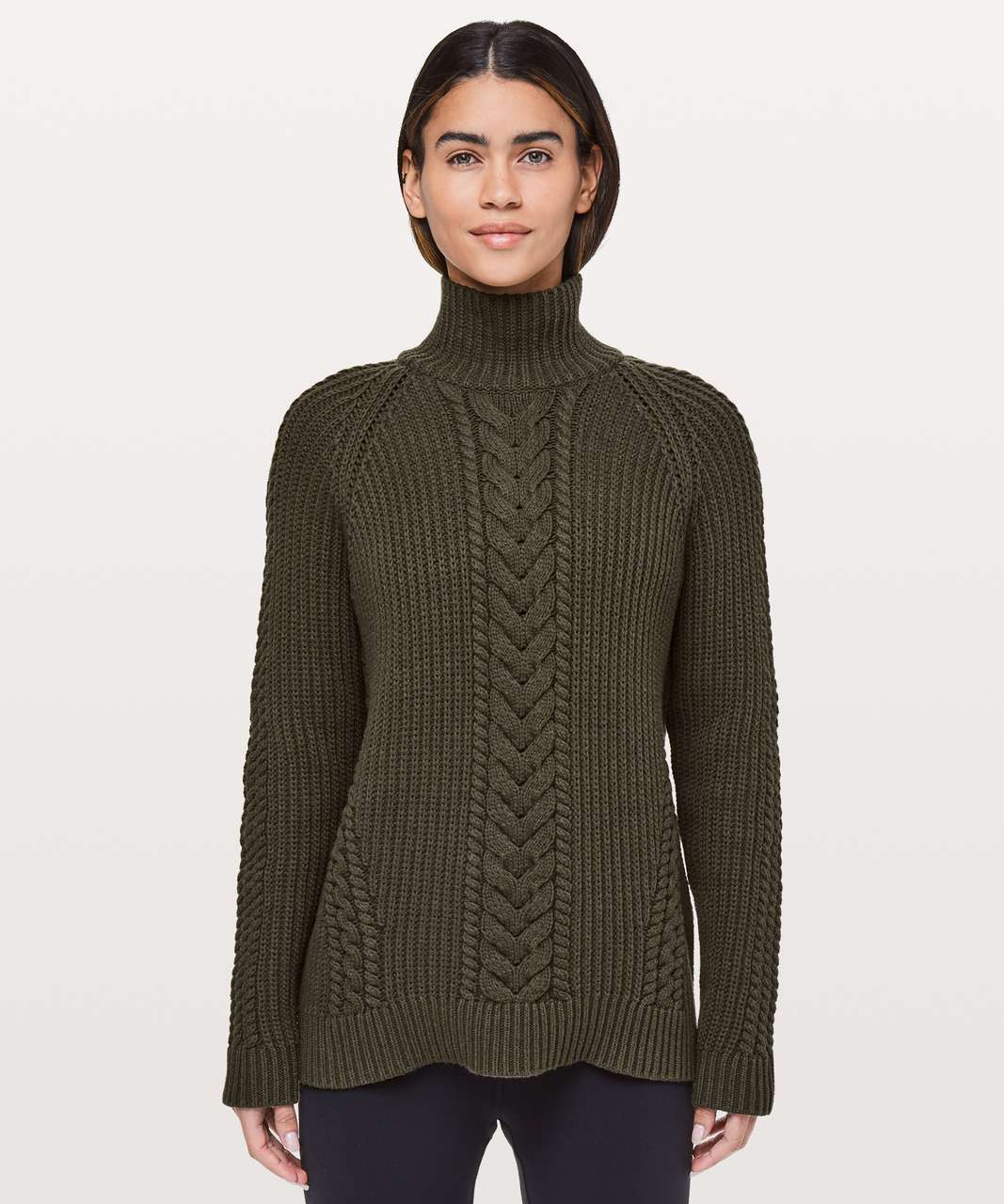 Lululemon Bring The Cozy Turtleneck - Dark Olive