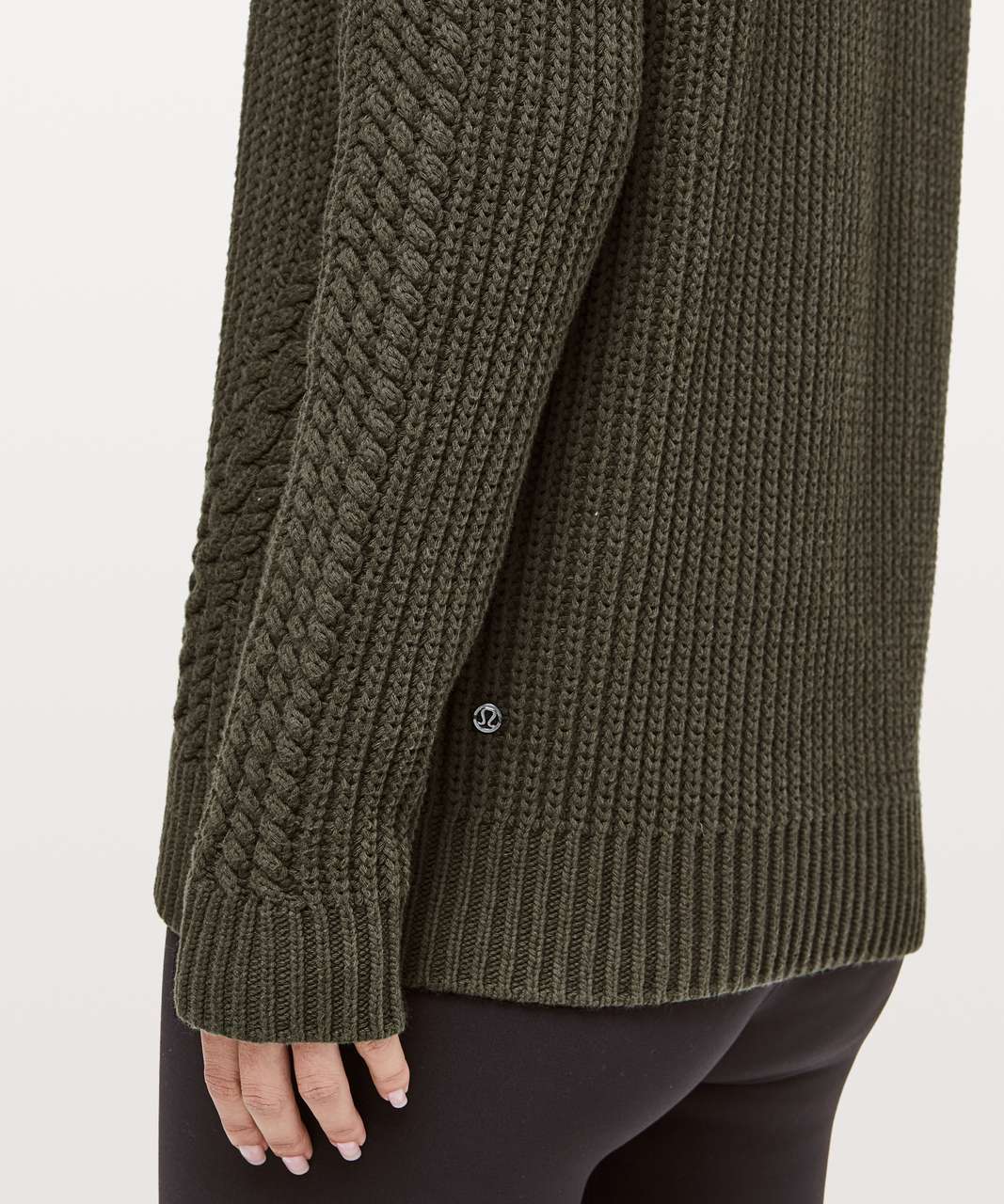 Lululemon Bring The Cozy Turtleneck - Dark Olive - lulu fanatics