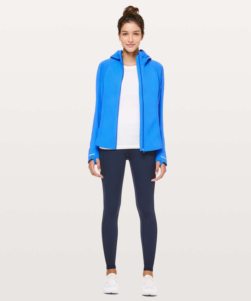 NWT Lululemon Cross Chill Jacket Blue Linen Size:8