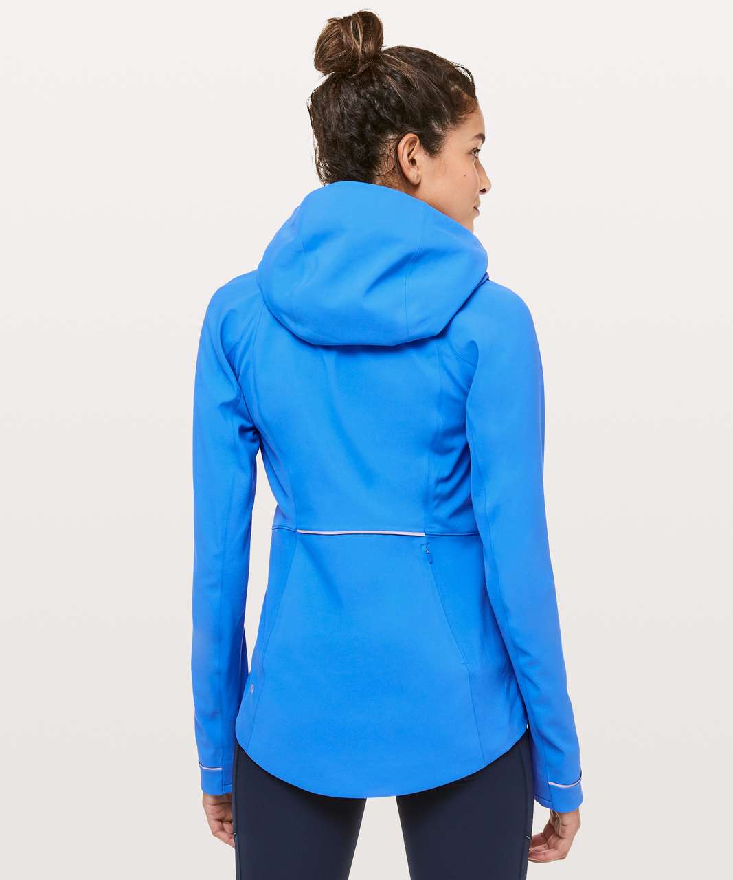 NWT Lululemon Cross Chill Jacket Blue Linen Size:8