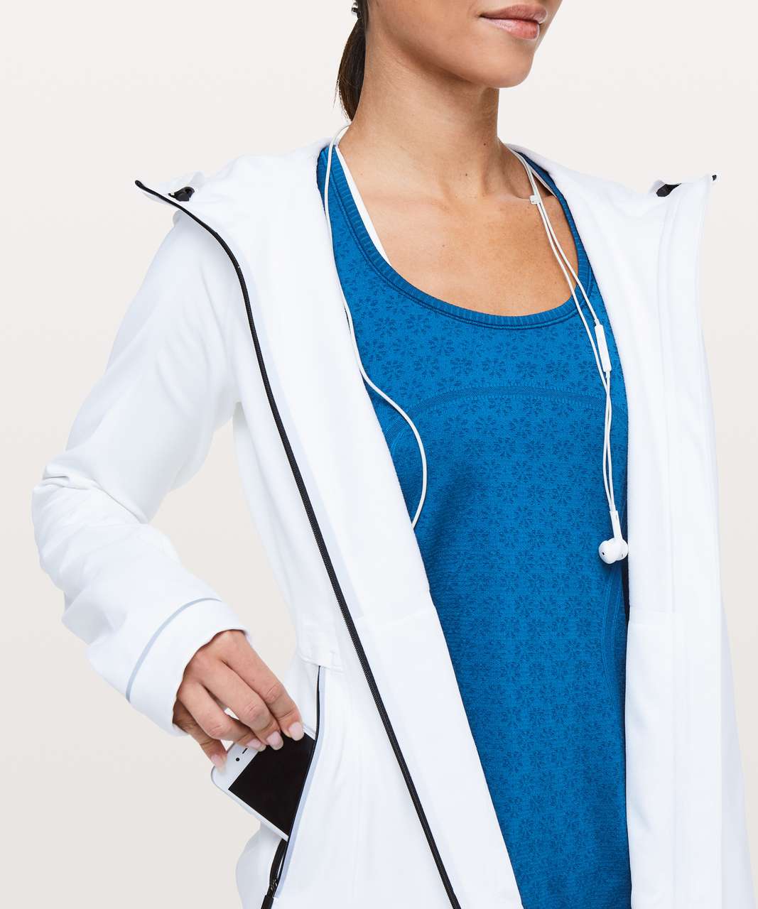 Lululemon Cross Chill Jacket - White (First Release) - lulu fanatics