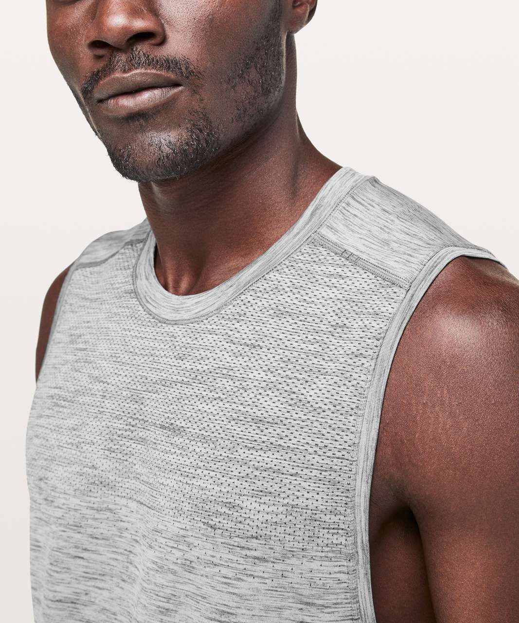 Lululemon Metal Vent Tech Muscle Tank - Slate / White