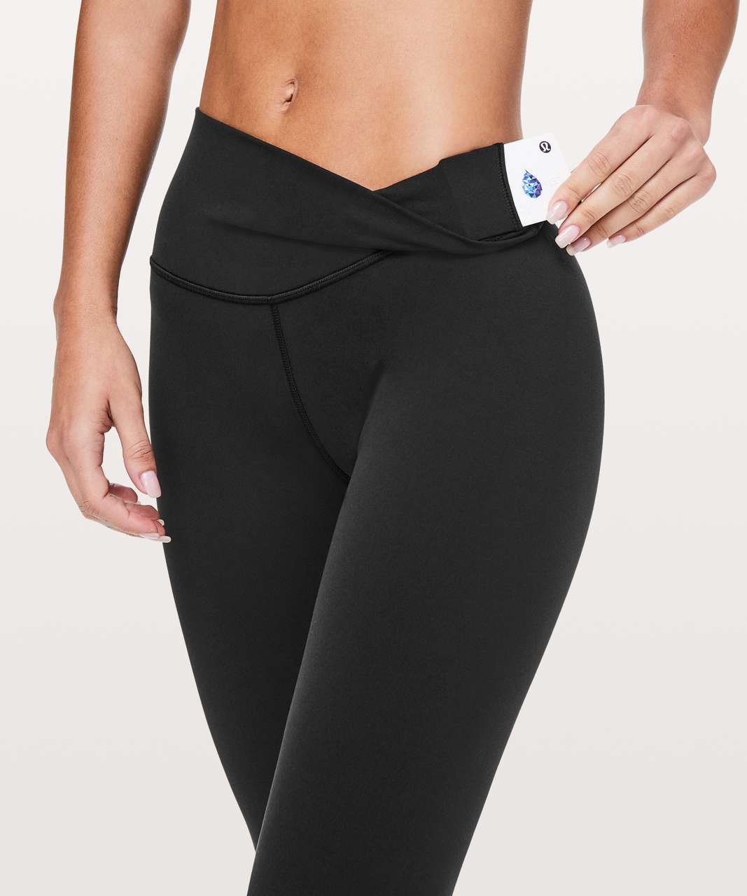 Lululemon Tight Leggings Black Stretch Pants Size 6 full length #0023