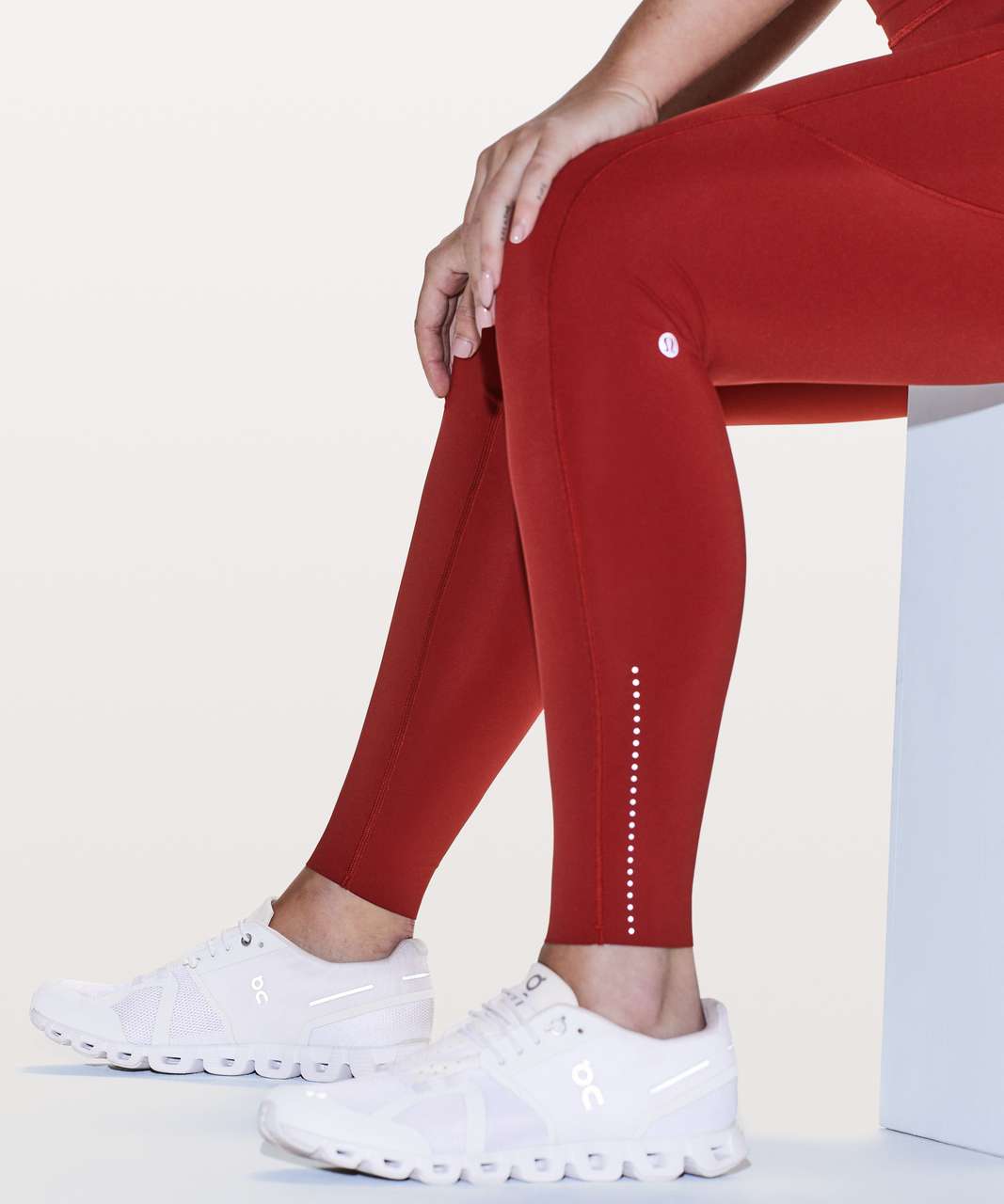 lululemon athletica, Pants & Jumpsuits, Lululemon Red Fast And Free  Leggings