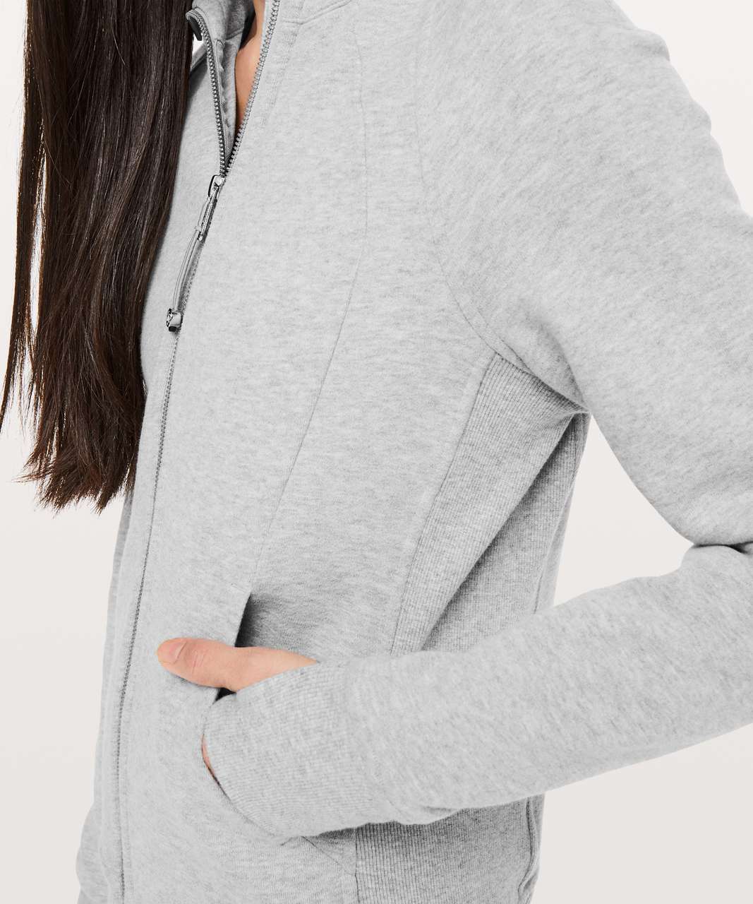 Lululemon Scuba Hoodie *Light Cotton Fleece - Heathered Core Light Grey / Silver Drop