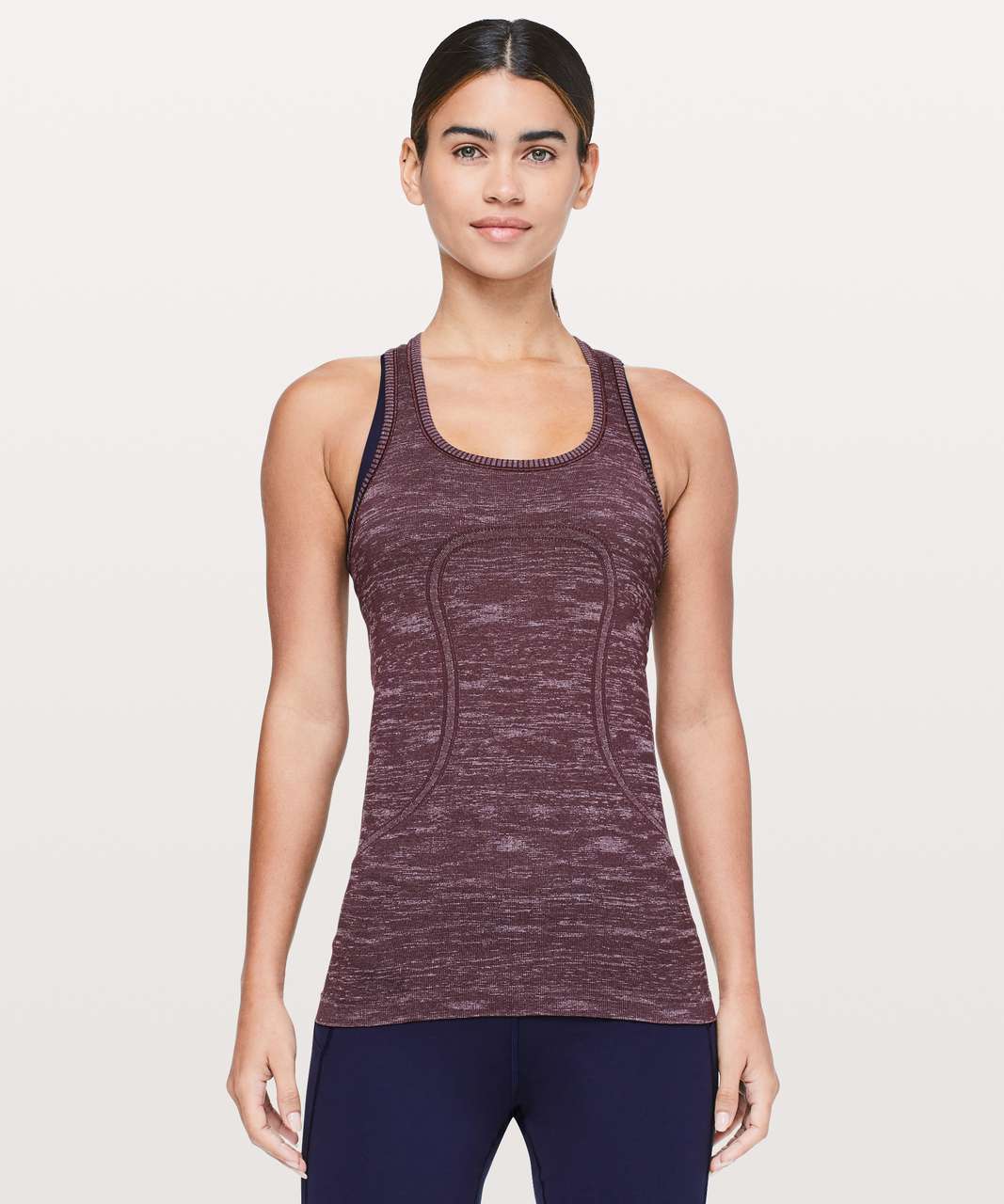 Lululemon Swiftly Tech Racerback - Dark Adobe / White