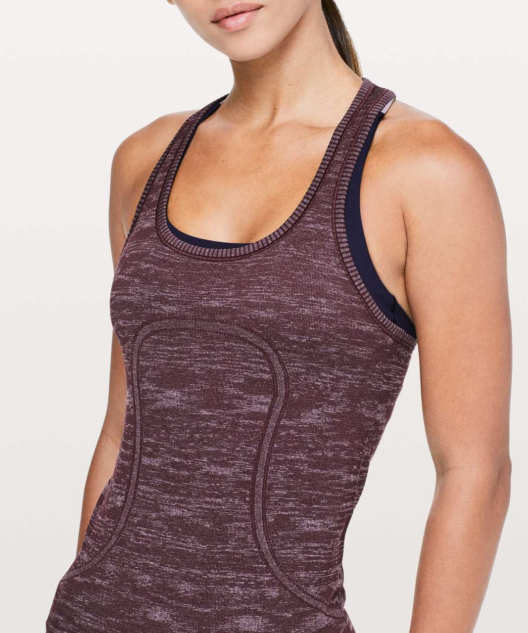 Lululemon Swiftly Tech Racerback - Dark Adobe / White