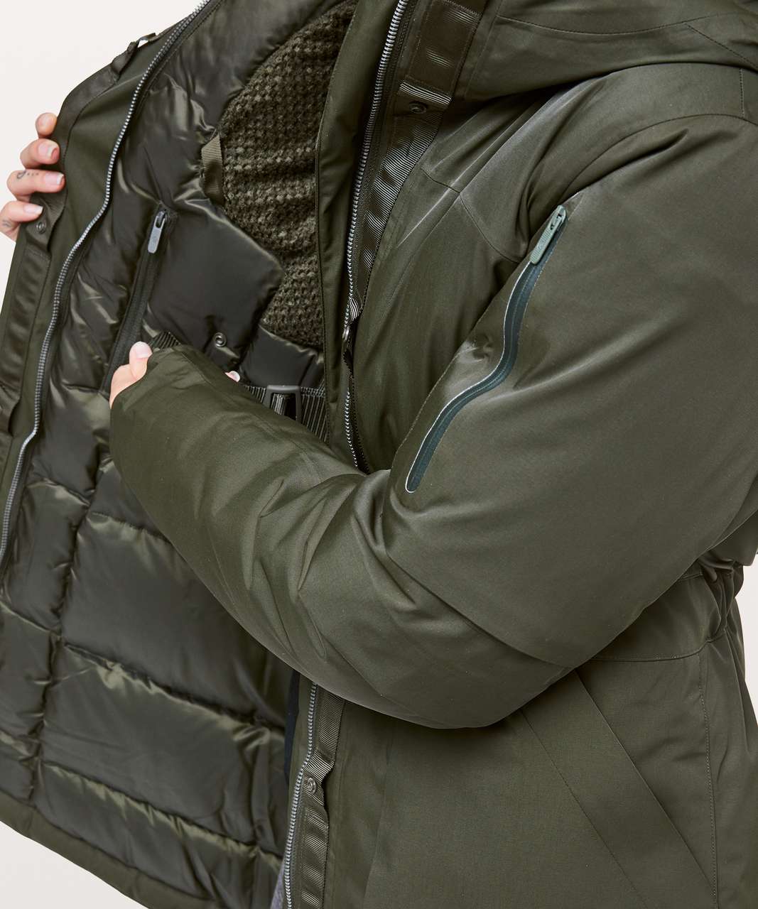 Lululemon Winter Warrior Parka - Dark Olive