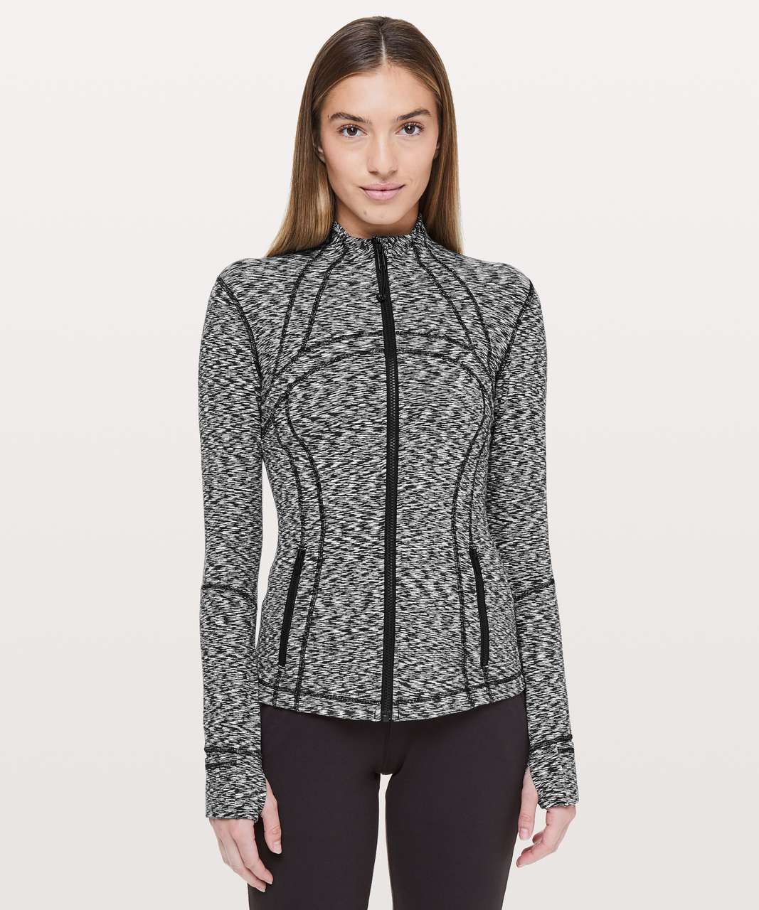 Lululemon Define Jacket - Heathered Herringbone Heathered Black White -  lulu fanatics