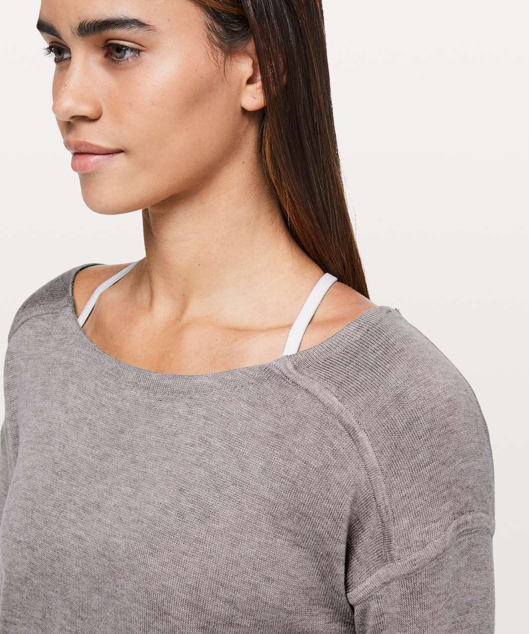 Lululemon Waist Length Crewneck Sweater - Graphite Grey / Graphite Grey -  lulu fanatics