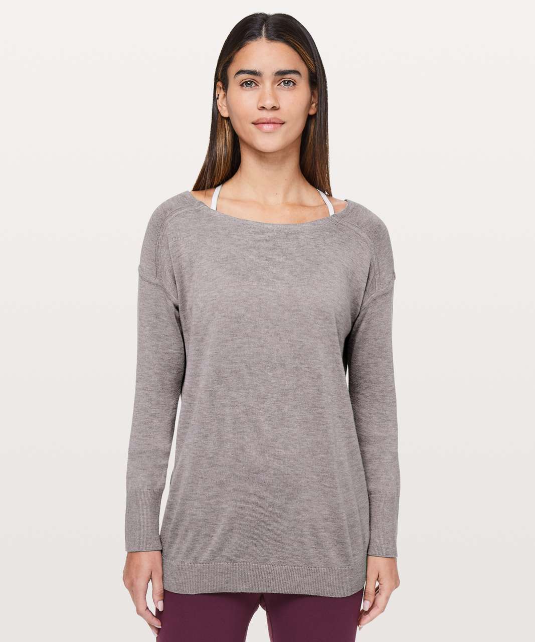 Lululemon Full Extension Sweater - Heathered Dark Chrome - lulu fanatics