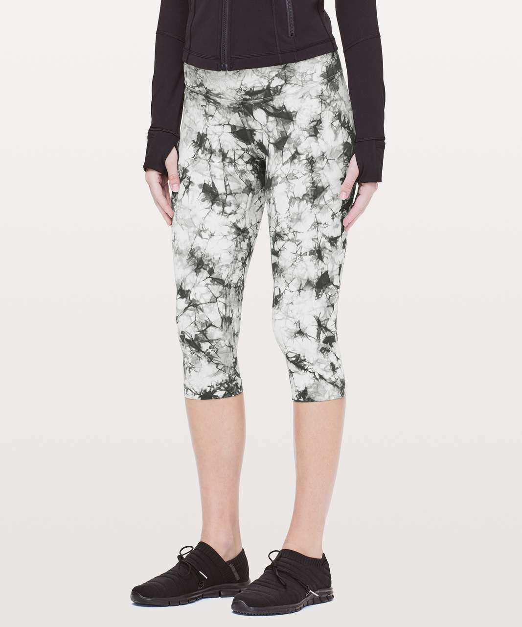 Lululemon Wunder Under Hi-Rise 1/2 Tight *Dual Shibori Full-On Luxtreme 17" - Dual Shibori Antique White Cement Grey