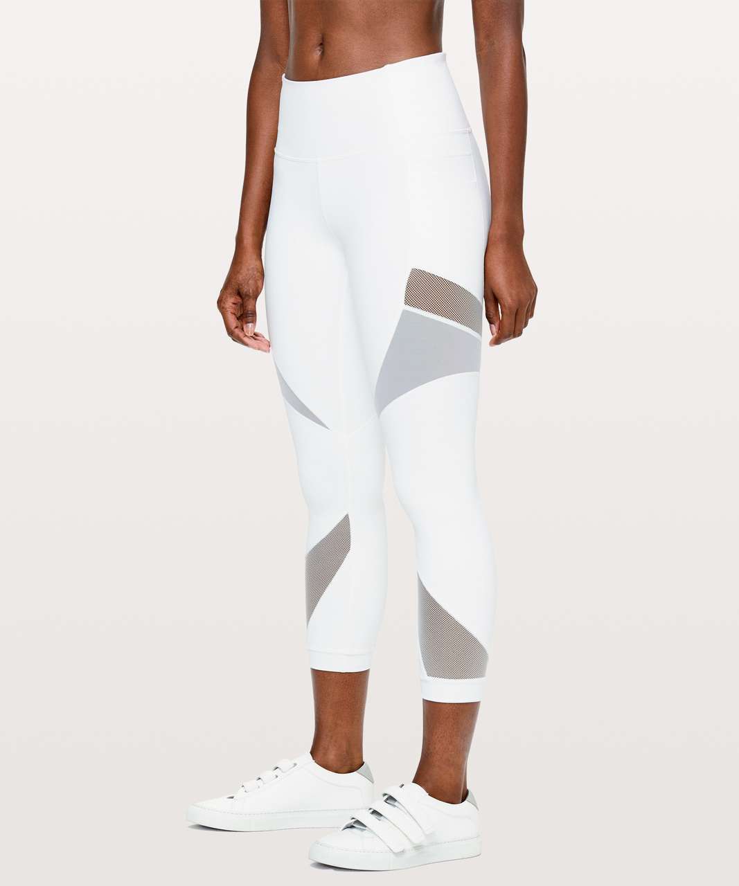 lululemon athletica, Pants & Jumpsuits, Lulu Lemon White Mesh Leggings