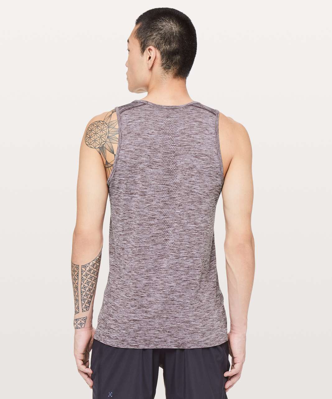 Lululemon Metal Vent Tech Surge Tank - Dark Adobe / White