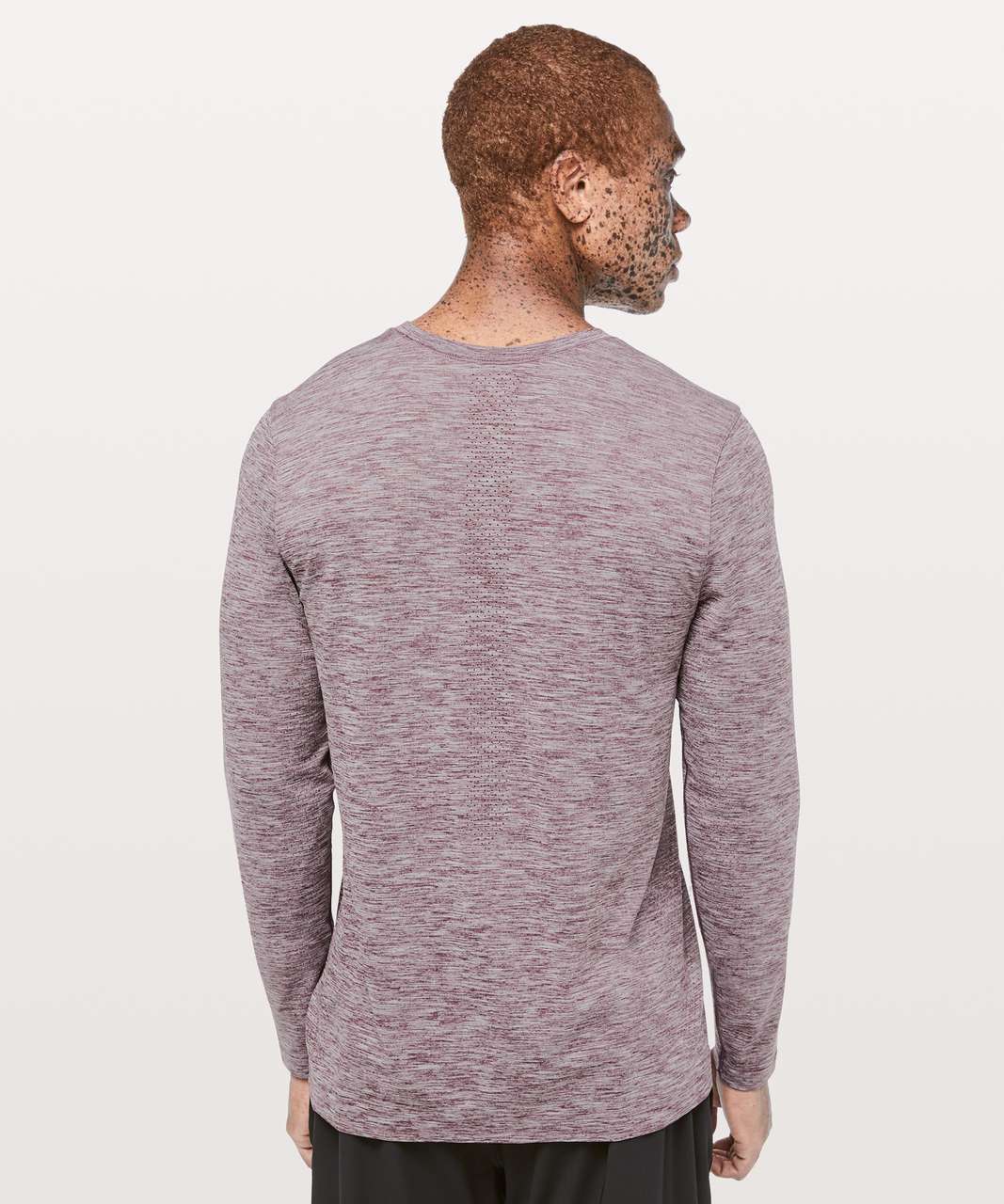 Lululemon Metal Vent Tech Surge Long Sleeve - Dark Adobe / White