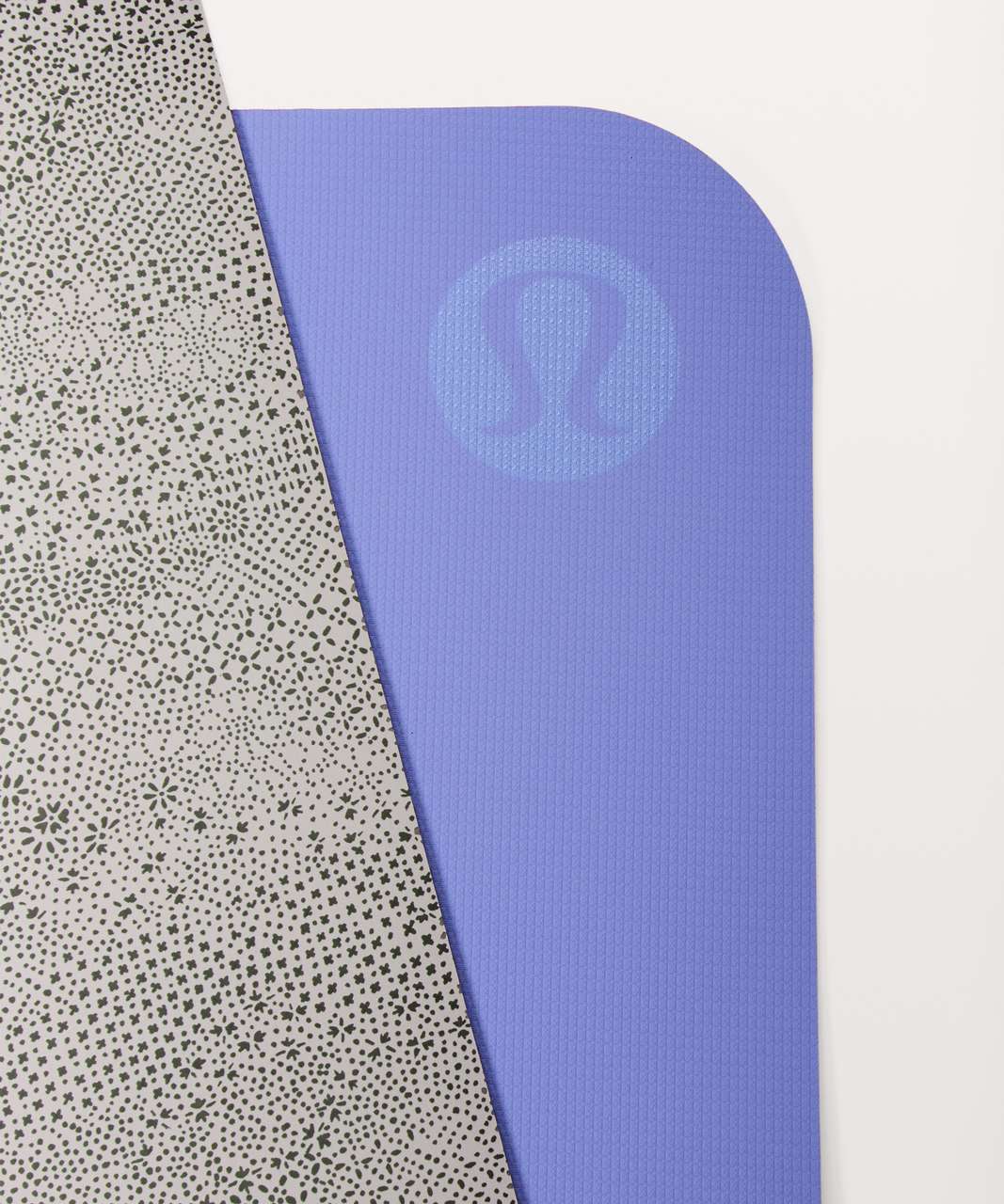 Lululemon The Reversible Mat 3mm - Meisai Maxi Ice Grey Black / Solar Purple