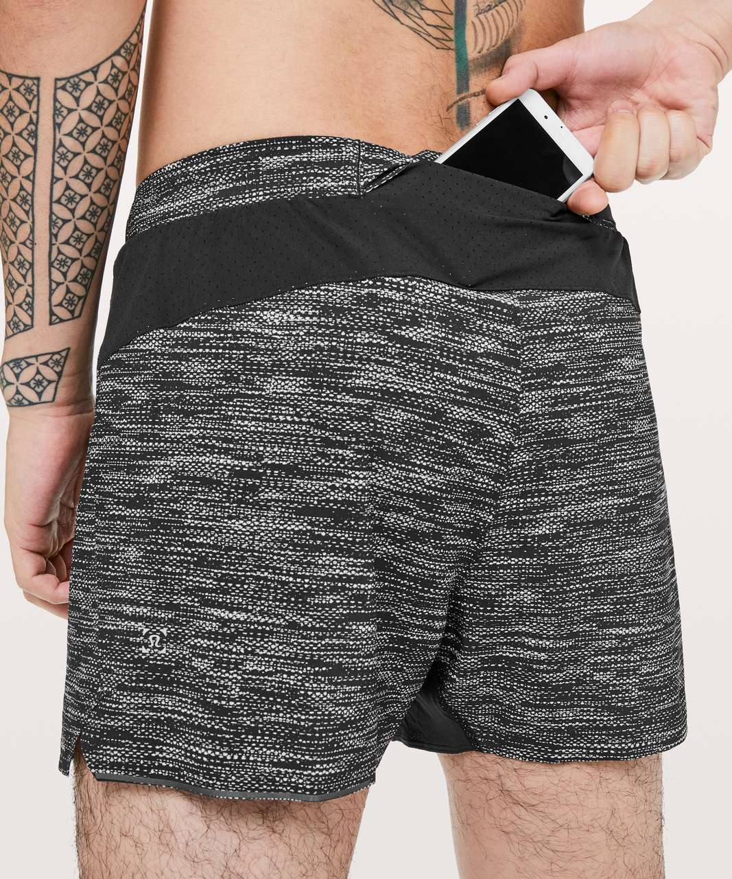 Lululemon Surge Short Out Of Mind Liner 4 - Black - lulu fanatics