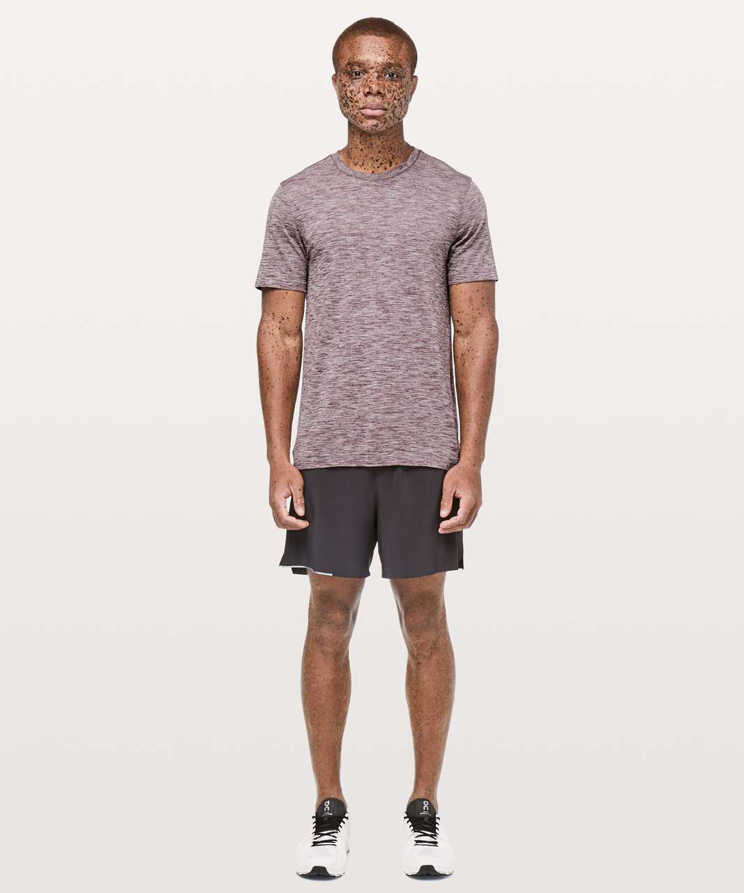 Lululemon Metal Vent Tech Surge Short Sleeve - Dark Adobe / White