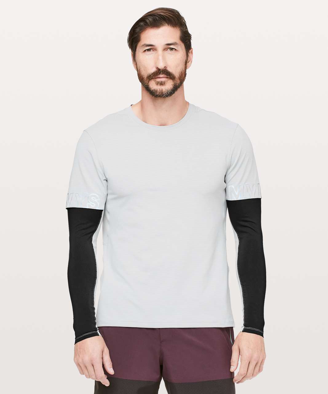 Lululemon Explicit Content Long Sleeve *Reflective - Moon Shine / Black