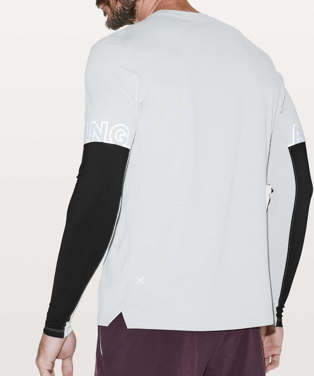 Lululemon Explicit Content Long Sleeve *Reflective - Moon Shine / Black