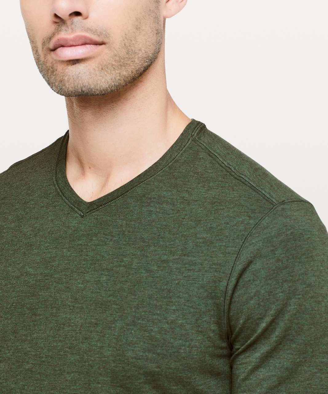 Lululemon 5 Year Basic V *Updated Fit - Heathered Tank Green