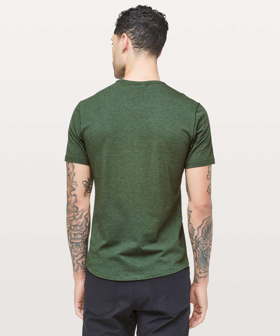 Lululemon 5 Year Basic V *Updated Fit - Heathered Tank Green