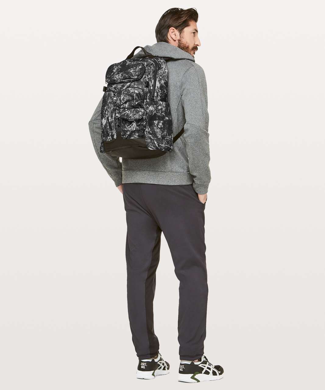 Lululemon Cruiser Backpack - Carbon Copy Alpine White Black