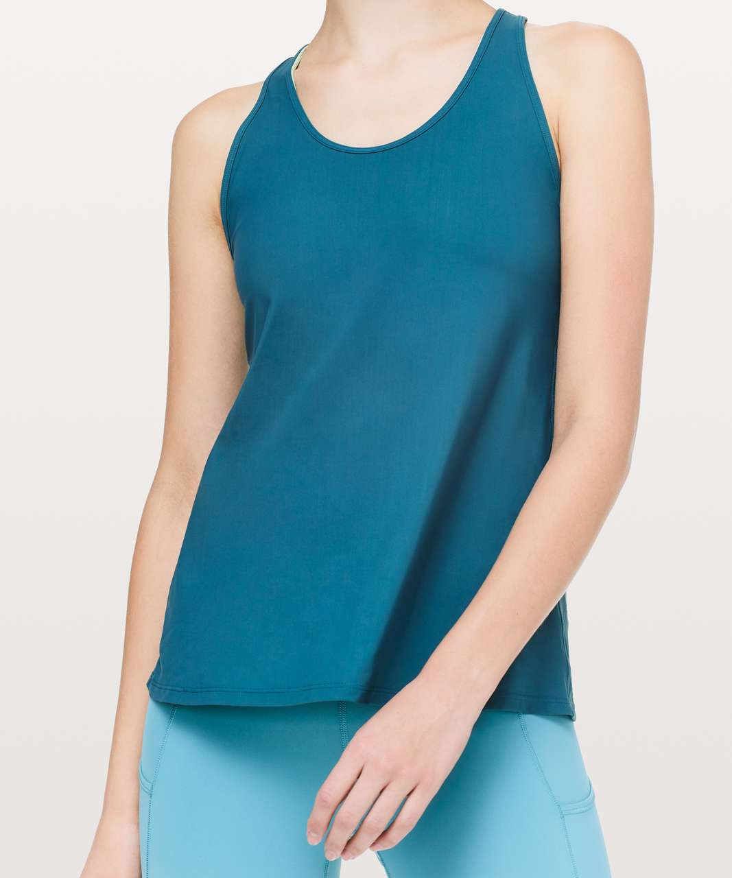 Lululemon Cross Conditioning 2-In-1 Tank *Medium Support B/C Cup - Carbon Blue / Blue Haze