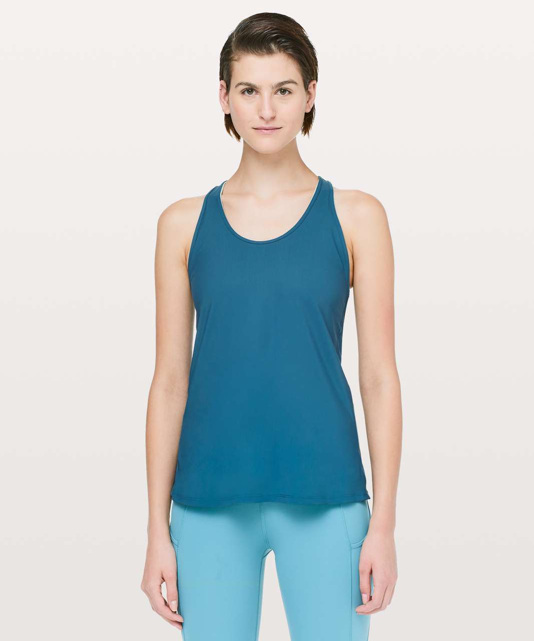 Lululemon Cross Conditioning 2-In-1 Tank *Medium Support B/C Cup - Carbon Blue / Blue Haze