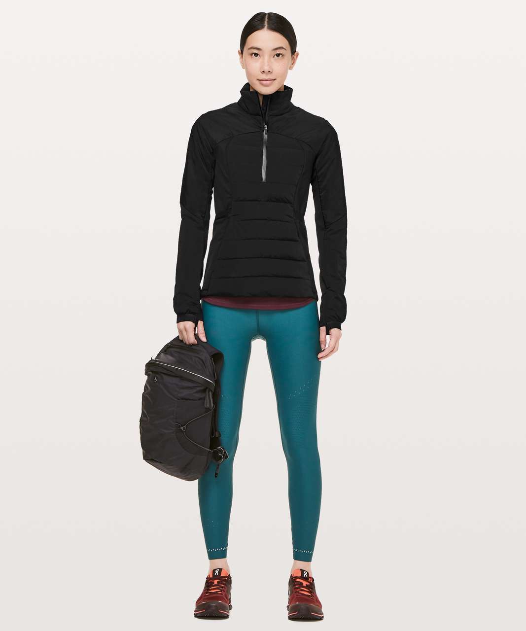 Lululemon Down For It All Pullover - Black - lulu fanatics