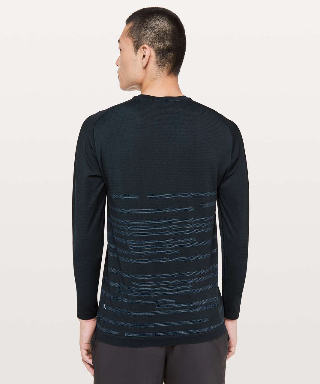 Lululemon Metal Vent Tech Long Sleeve*Graphic - Baltic Blue / Nautical Navy