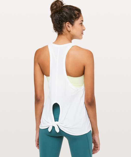 Lululemon Asymmetrical Side Cut-Out Tank Top - Nomad / Bone - lulu fanatics