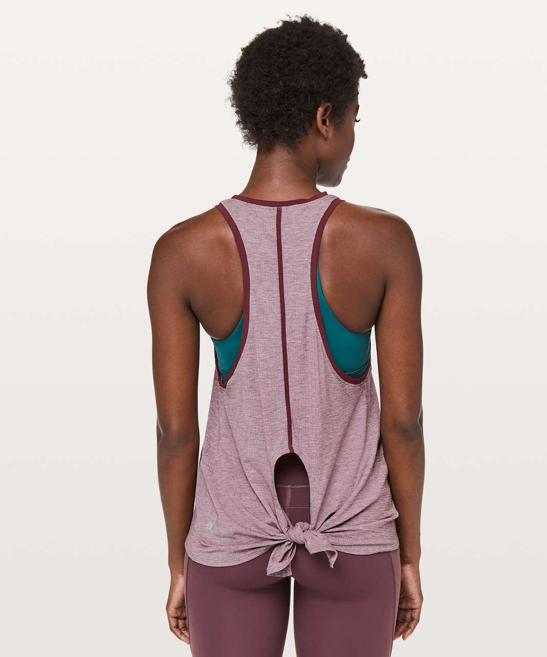 Lululemon Course Of Action Tank - Heathered Garnet