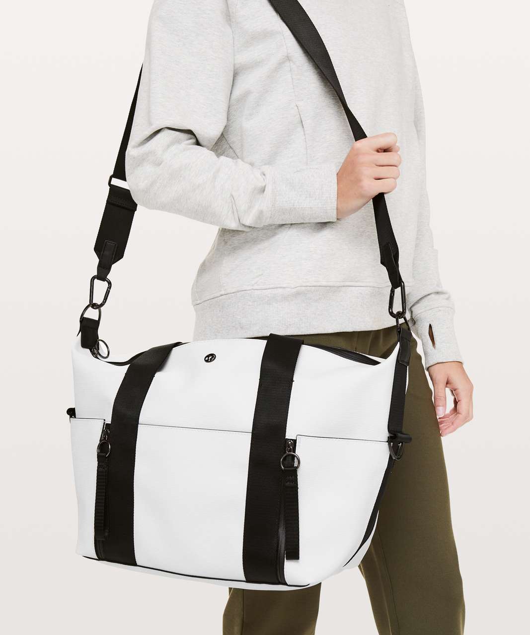 Lululemon Return To Form Duffel - White / Black